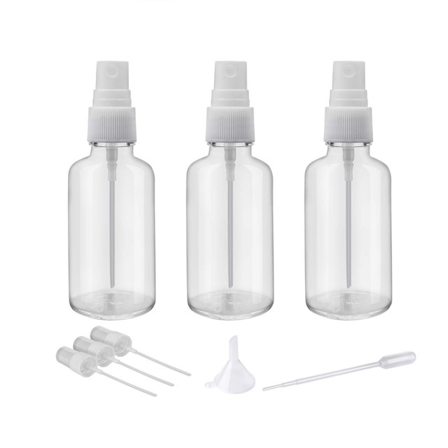 2oz Clear Glass Spray Bottles
