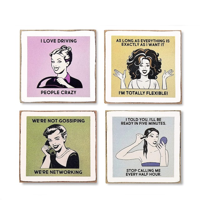 Zumatico Diva Funny Coasters for Drinks