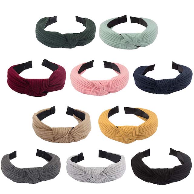 Jaciya 10 Pieces Knotted Headbands