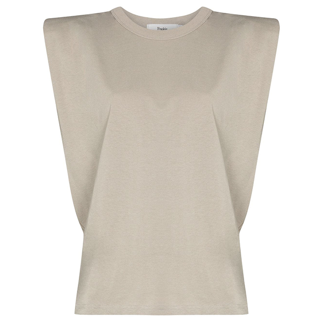STYLECASTER | padded shoulder muscle tee trend