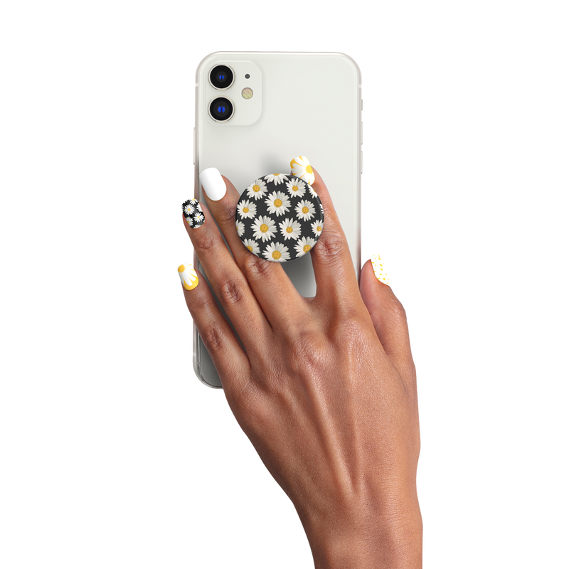 PopSockets daisies nails