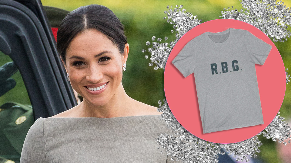 STYLECASTER | Meghan Markle Ruth Bader Ginsburg Face Mask Shirt Etsy