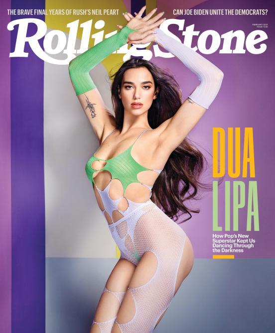 STYLECASTER | Dua Lipa Fishnets Rolling Stone