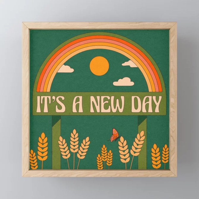 New Day Framed Mini Art Print