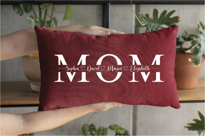 Personalized Mom Pillow Etsy