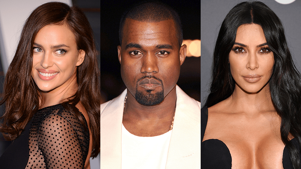 Irina Shayk, Kanye West, Kim Kardashian