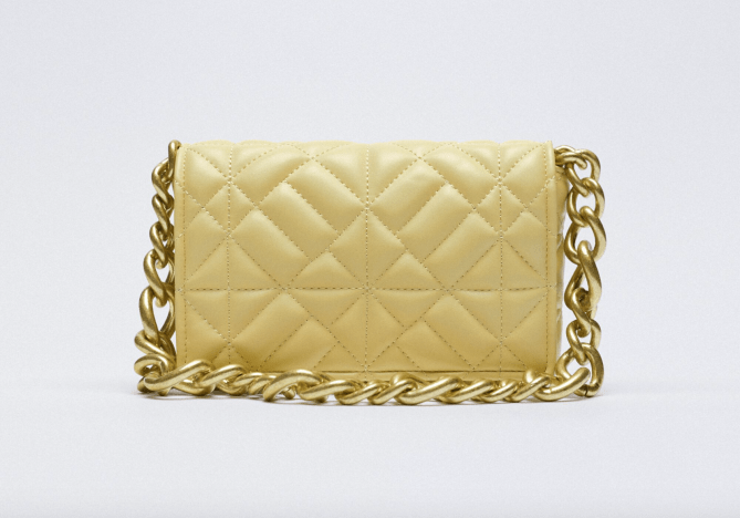 STYLECASTER | Zara Quilted Shoulder Bag