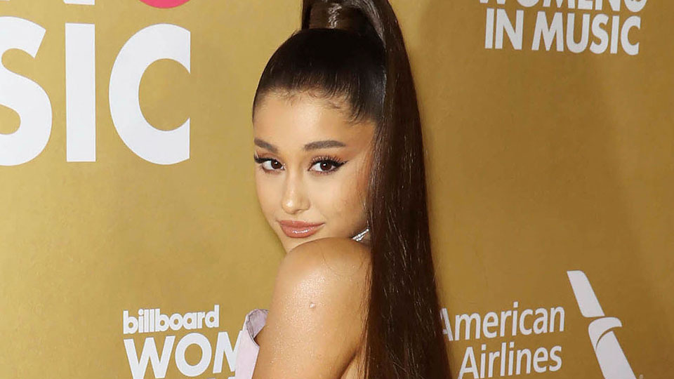 STYLECASTER | Ariana Grande Yellow Versace Dress