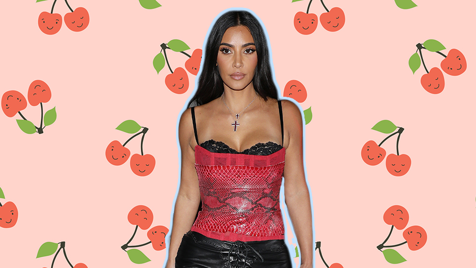 STYLECASTER | Kim Kardashian Cherry Dress