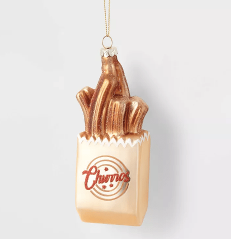 Glass Churro Ornament