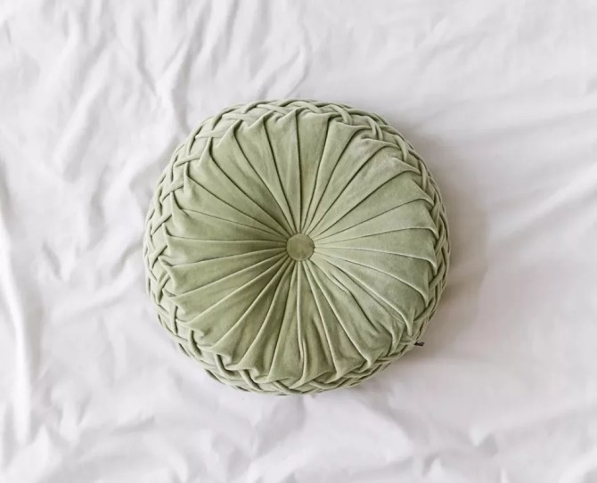 Urban Outfitters Round Pintuck Pillow