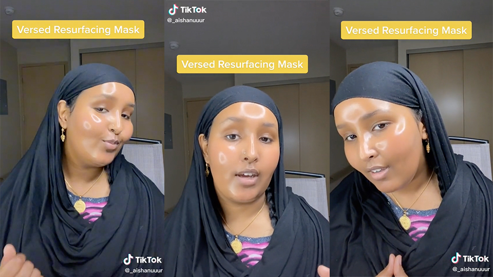 Versed Doctor's Visit Instant Resurfacing Mask on TikTok