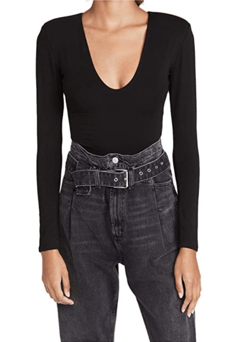 Good American Women's Low Down Thong Bodysuit