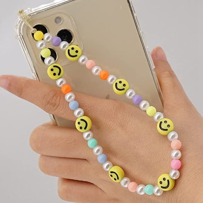 ISYSUII Beaded Mobile Phone Lanyard Wrist Strap Amazon