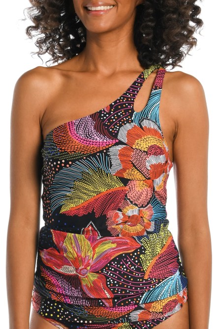 La Blanca Sunlit One-Shoulder Tankini Top Nordstrom