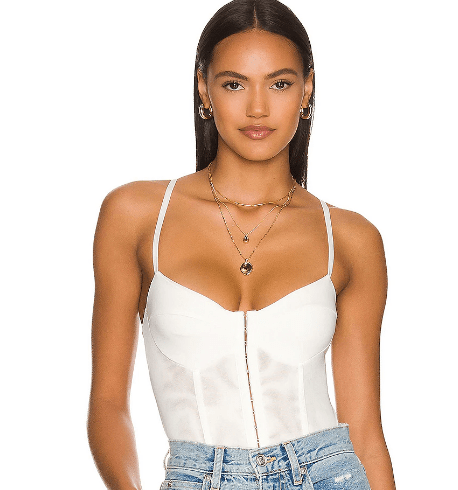 free people white bodysuit