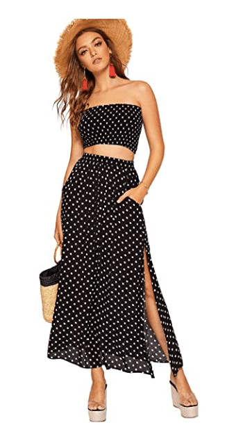 2-Piece Crop Dress and Skirt