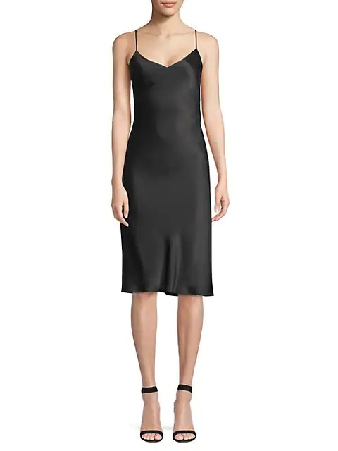 L'AGENCE Jodie Silk Slip Dress Saks