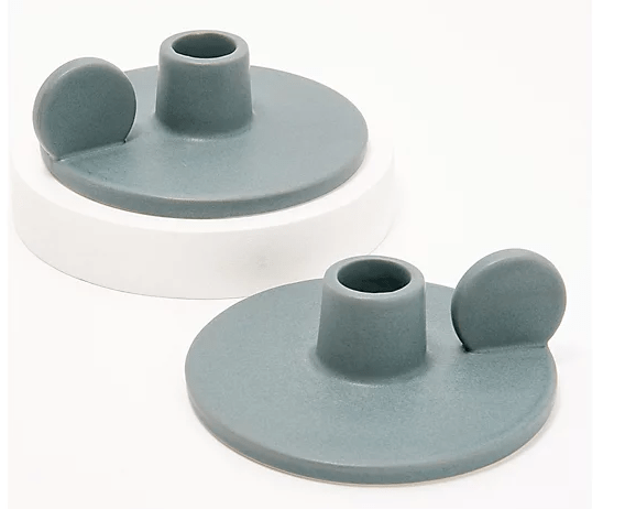 Set of 2 Ceramic Taper Holders 