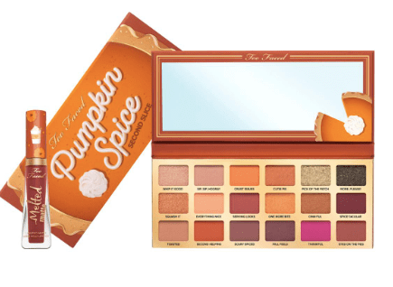 Too Faced Pumpkin Spice: Second Helping Eye Shadow Palette & Matte Lip