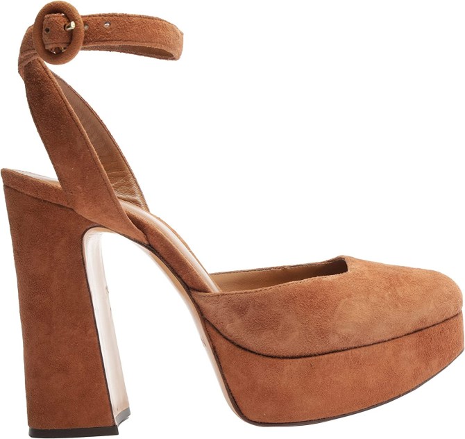Alexandre Birman Vita Platform Cuoio Suede Pump Amazon