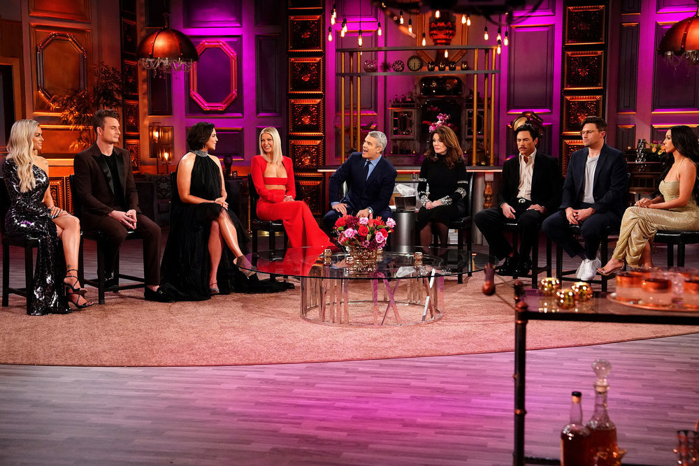 Lala Kent, James Kennedy, Katie Maloney, Ariana Madix, Andy Cohen, Lisa Vanderpump, Tom Sandoval, Tom Schwartz, Scheana Shay
