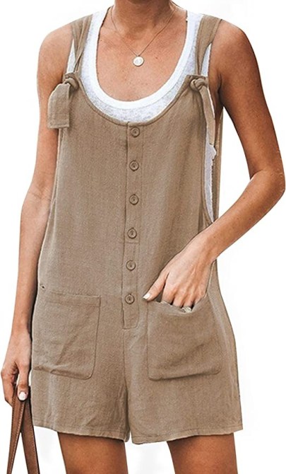 Yeokou Linen Romper Amazon
