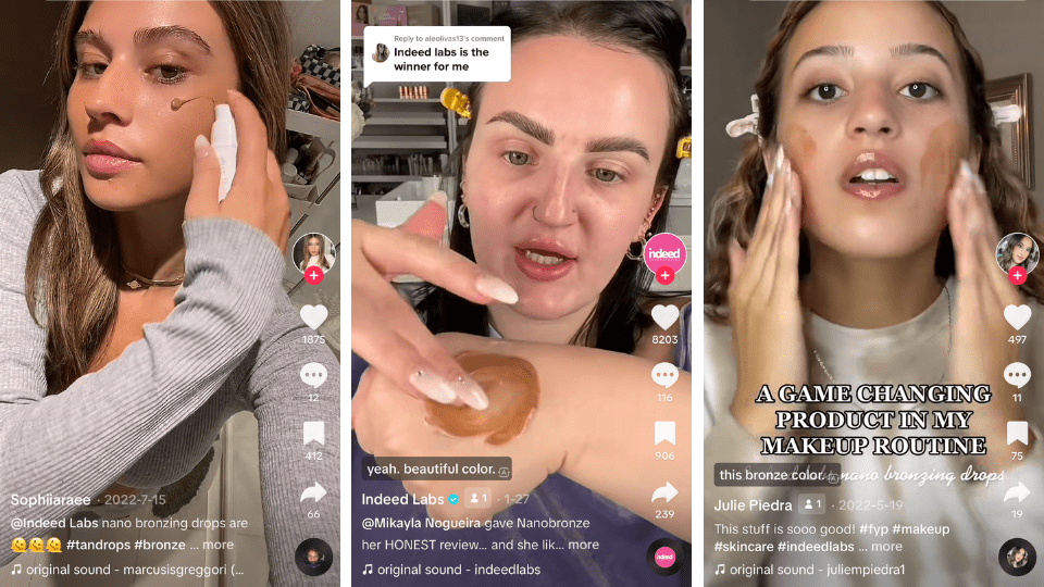 indeed labs bronzing drops