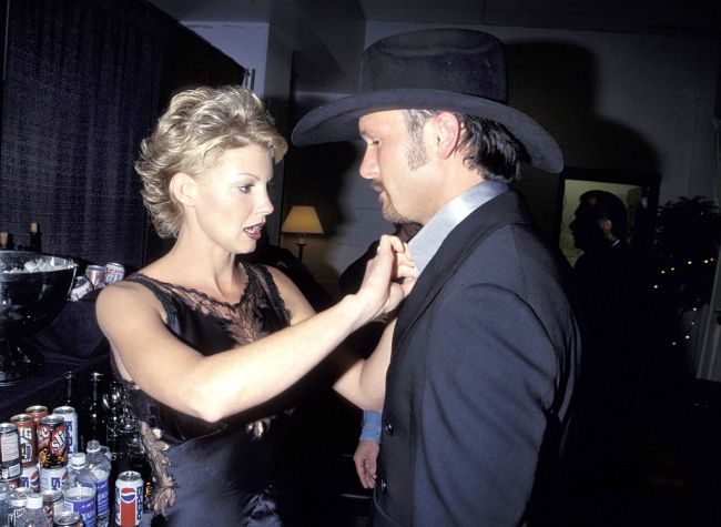 Faith Hill, Tim McGraw during Andre Agassi Grand Slam For Children 1996 in Las Vegas, Nevada, United States.