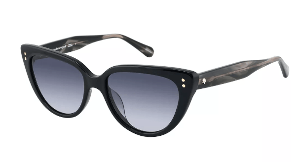 Kate Spade KS Alijah/G/S 807_9O Womens Cat-Eye Sunglasses Black 53mm