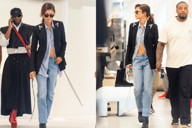 Zendaya low-rise jeans