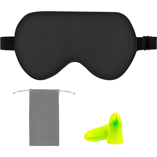 Amazon Basics Genuine Natural Mulberry Silk Curved Sleep Eye Mask