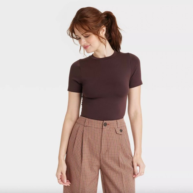 Women's Seamless Jersey Crop Top - A New Day™
