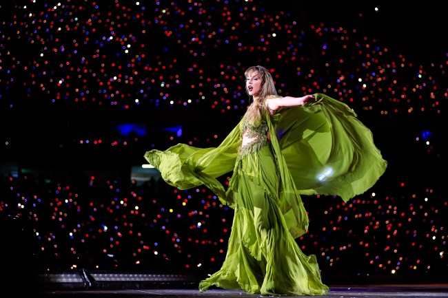 Taylor Swift performs onstage during The Eras Tour in Rio de Janeiro.