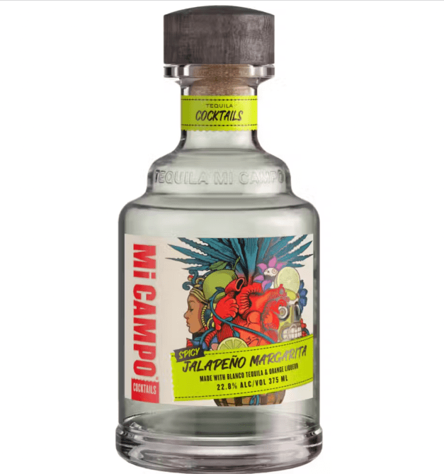 Mi Campo Blanco Tequila Spicy Jalapeno Margarita Premixed Cocktail