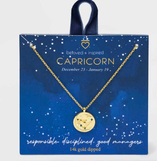 Beloved + Inspired 14K Gold Dipped Disc with Stones Pendant Necklace - Gold