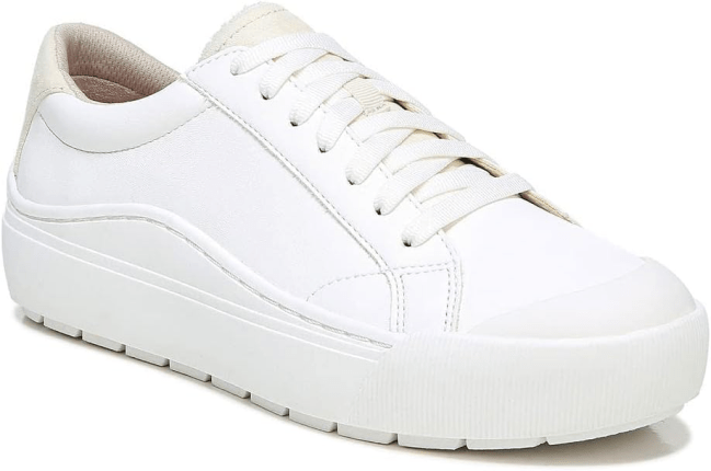 Dr. Scholl's Shoes Women's Time Off Sneaker in white