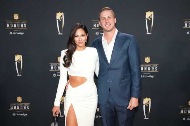 PHOENIX, ARIZONA - FEBRUARY 09: Christen Harper and Jared Goff attend the 12th Annual NFL Honors at Symphony Hall on February 09, 2023 in Phoenix, Arizona. (Photo by Jeff Kravitz/FilmMagic)