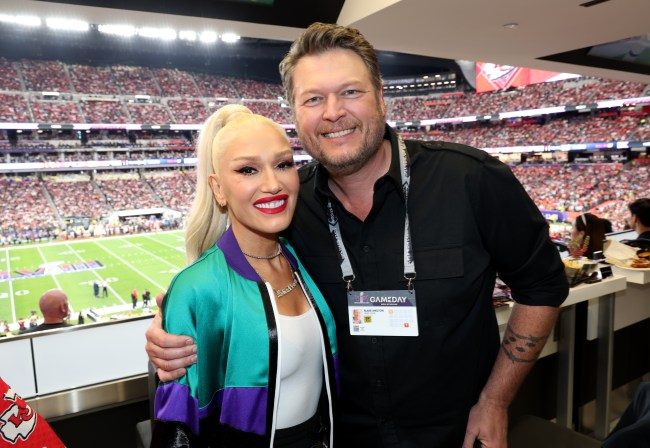 gwen stefani blake shelton super bowl 2024
