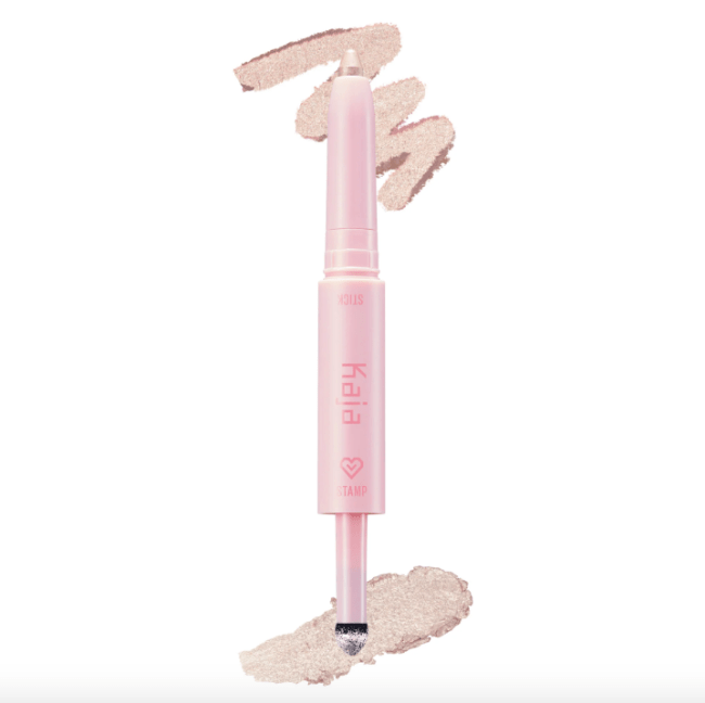 Kaja Wink Dazzle Dual-Ended Eyeshadow Stick in Ice Illusion, a sparkle off-white