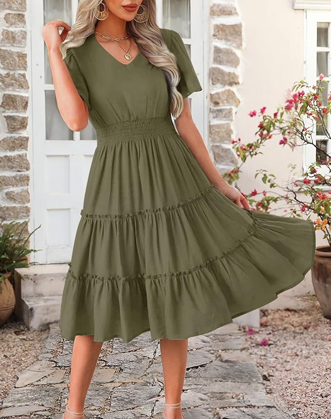 Zattcas Women 2024 Spring Summer Dress