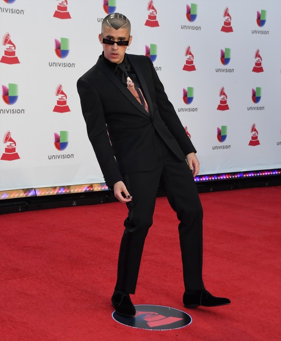 Bad Bunny at the Latin GRAMMY Awards.