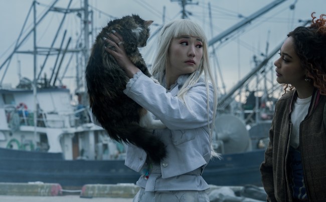 DEAD BOY DETECTIVES. (L to R) Yuyu Kitamura as Niko Sasaki and Kassius Nelson as Crystal Palace in episode 8 of DEAD BOY DETECTIVES.