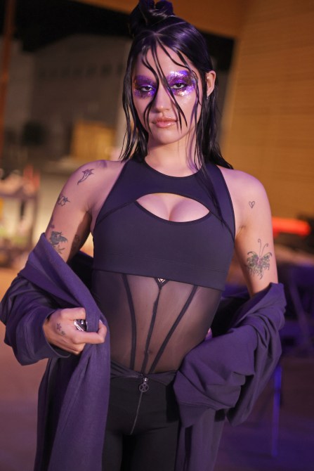 Gabriette Bechtel is seen during Rihanna's Savage X Fenty Show Vol. 4 presented by Prime Video in Simi Valley, California; and broadcast on November 9, 2022.