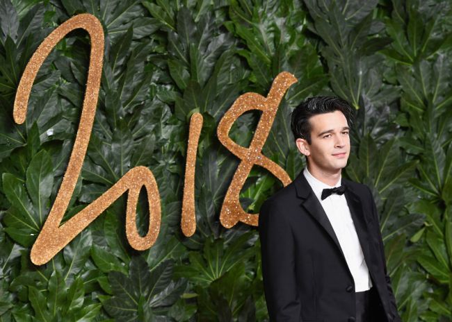 Matthew Healy arrives at The Fashion Awards 2018 In Partnership With Swarovski at Royal Albert Hall on December 10, 2018 in London, England.