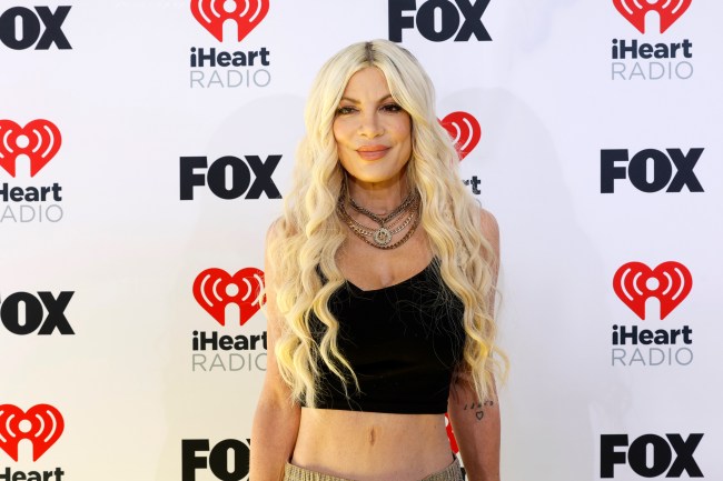 Tori Spelling attends the 2024 iHeartRadio Music Awards at Dolby Theatre on April 01, 2024 in Hollywood, California
