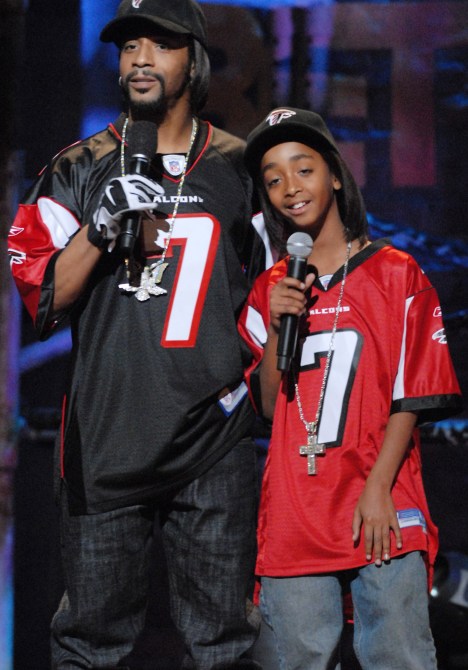 Katt Williams, host and Micah Jenkins-Williams during 2006 BET Hip-Hop Awards - Show at Fox Theatre in Atlanta, Georgia, United States.