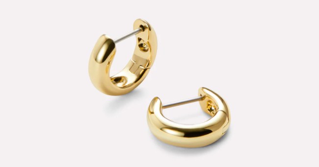 Ana Luisa Guilia Bold Huggie Hoops in gold