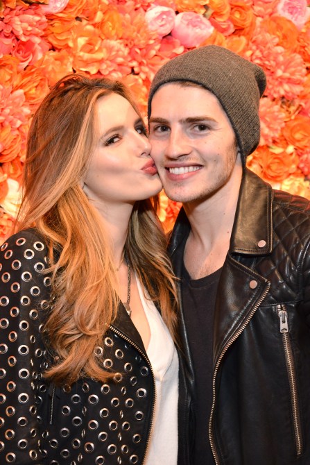 Bella Thorne and Gregg Sulkin attend the boohoo.com Flagship LA Pop Up Store with opening party fueled by CIROC Ultra-Premium Vodka on April 1, 2016 in Los Angeles, California.