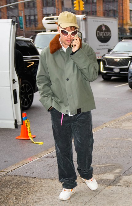 Justin Bieber is seen on December 06, 2022 in New York City.